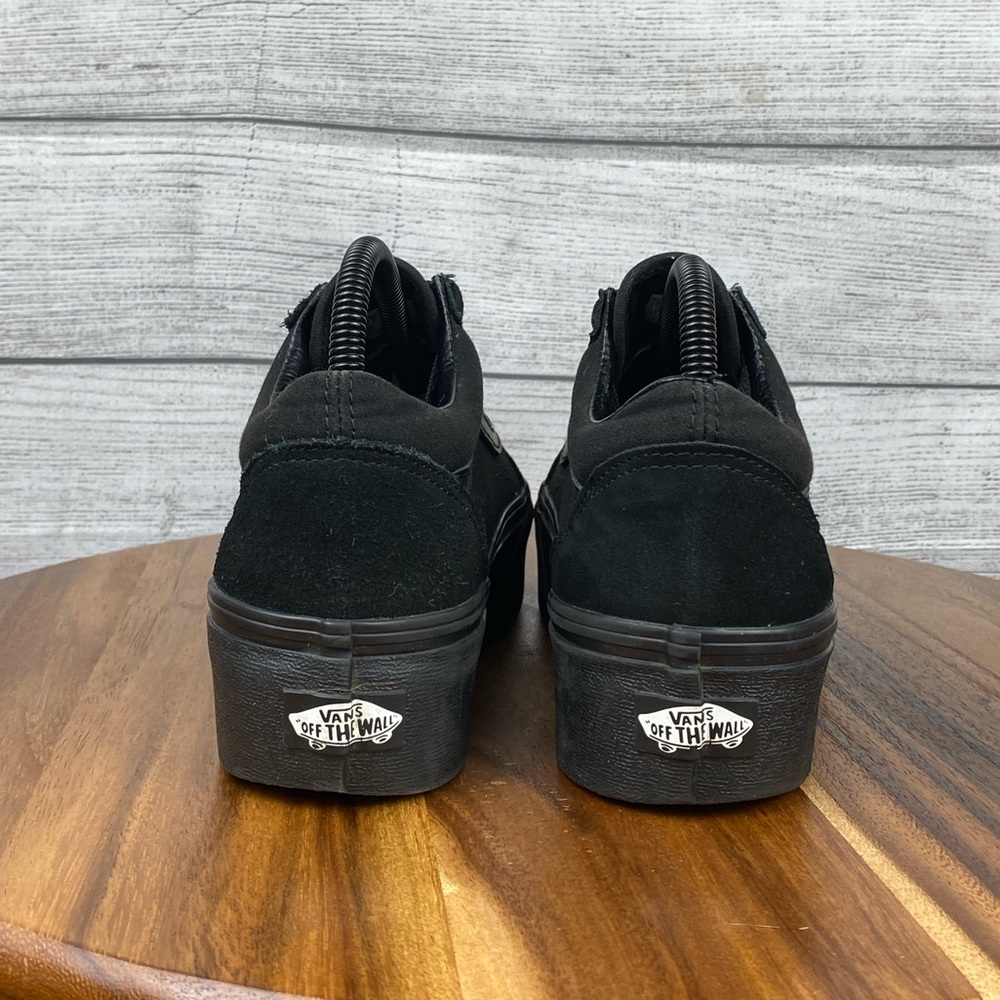 Vans Old Skool Stackform Triple Black Platform Sh… - image 6